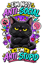I’m not anti-social, I’m anti-stupid Hoodie