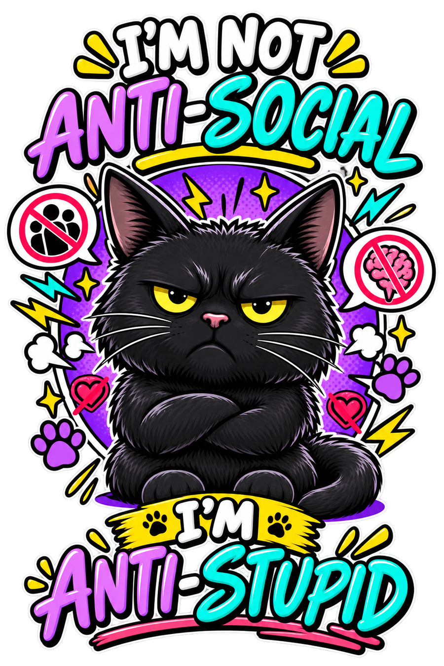 I’m not anti-social, I’m anti-stupid Tshirt