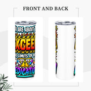 Excede The Limits - 20oz Straight Stainless Steel Tumbler with Straw（Made in USA)