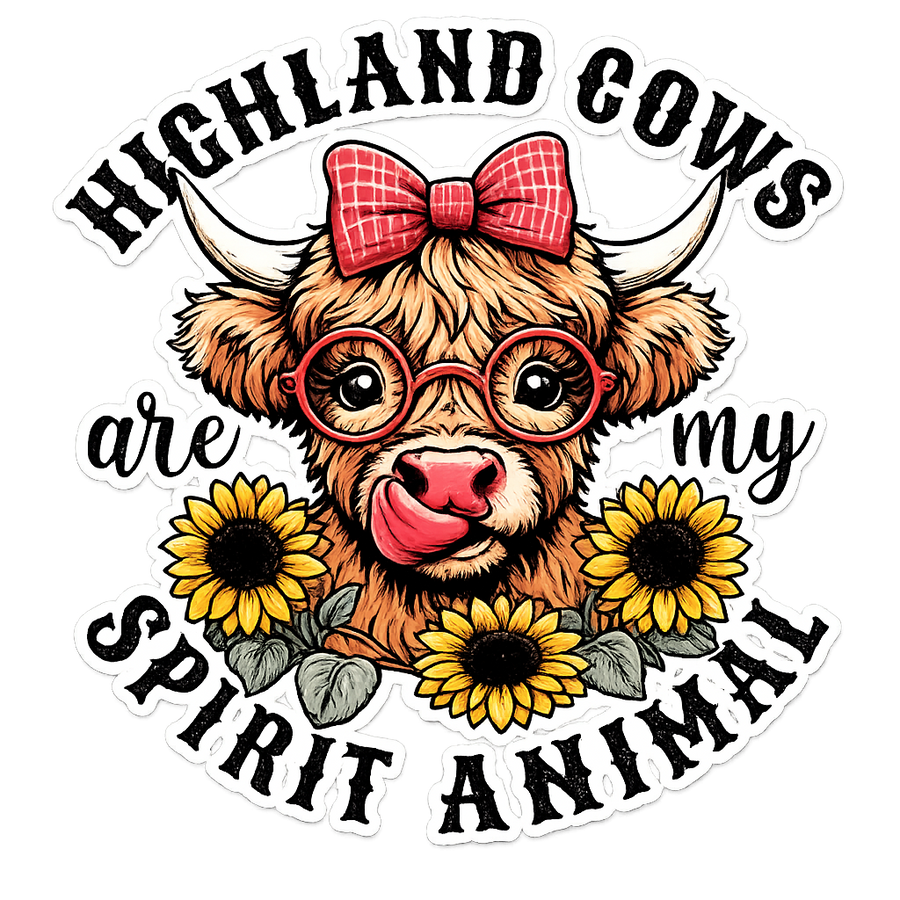 Highland Cows Are My Spirit Animal Hoodie