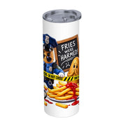 Fries Were Harmed 20 oz stainless steel tumbler with removable lid
