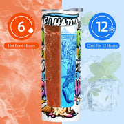 If I Had a Dollar - 20oz Straight Stainless Steel Tumbler with Straw（Made in USA)