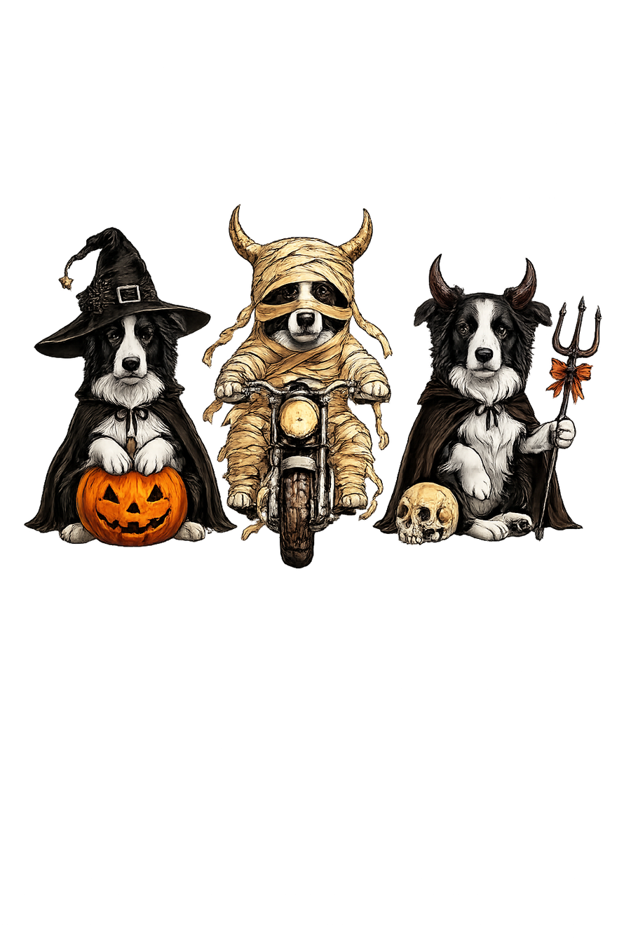 Halloween Border Collie Hoodie
