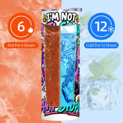 I'm Not Anti-social - 20oz Straight Stainless Steel Tumbler with Straw