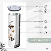 Halloween Cows tumbler construction and stainless steel product details