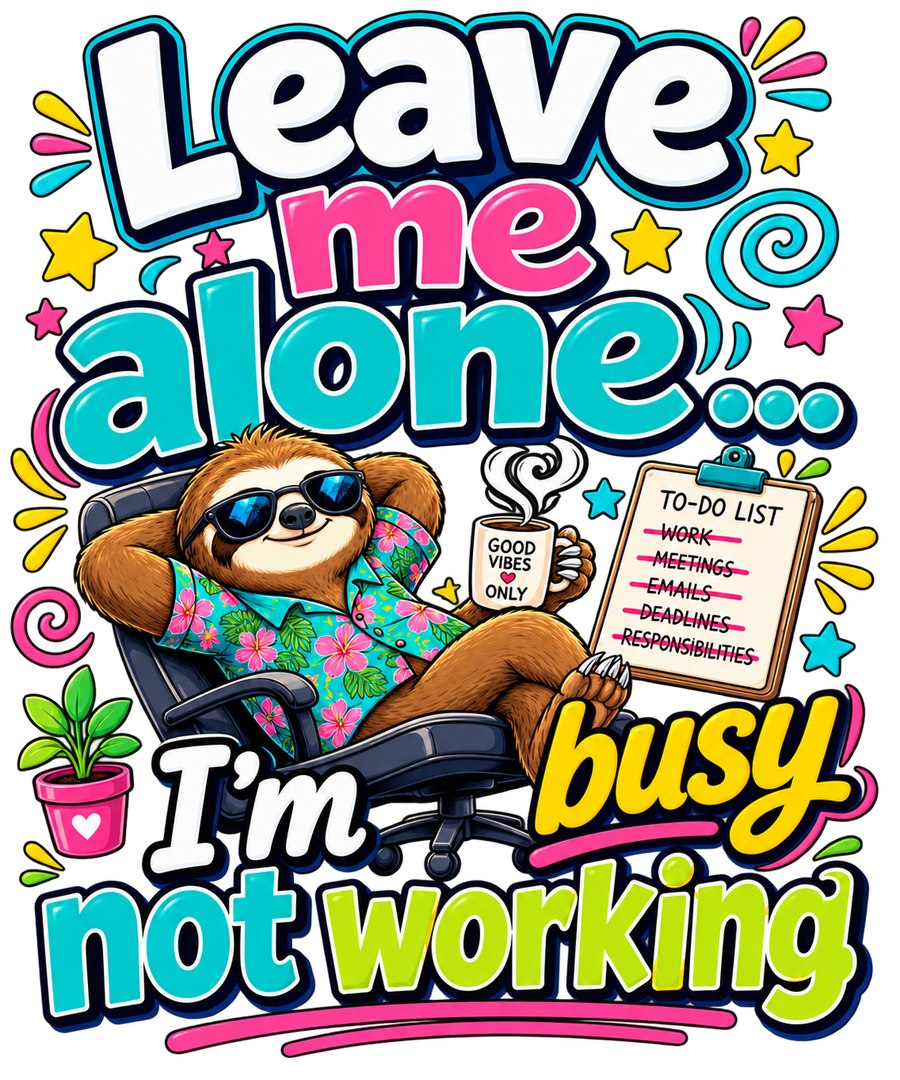 Leave Me Alone… I’m Busy Not Working Tshirt