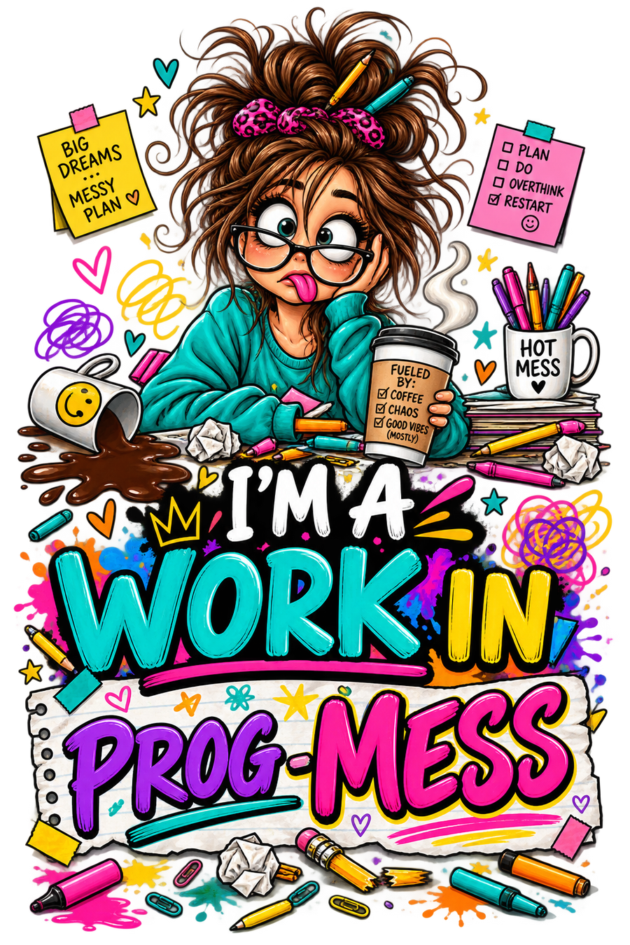 I’m a Work in Prog-Mess Tshirt