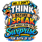 No, I Don’t Think Before I Speak Hoodie