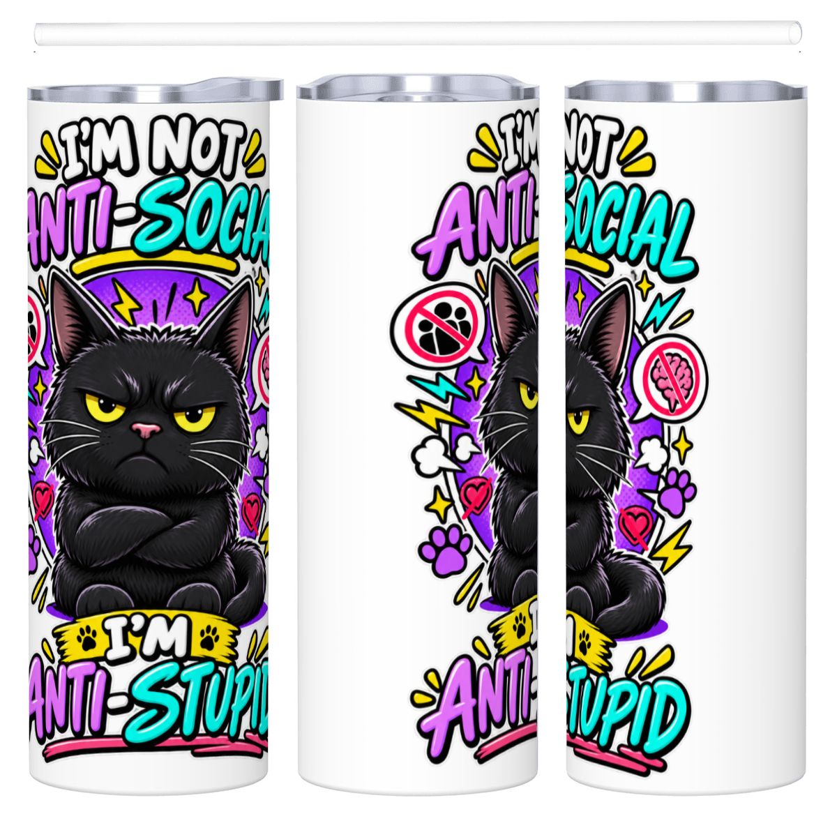 I'm Not Anti-social 20 oz tumbler