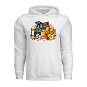 Fries Were Harmed funny french fry hoodie in white